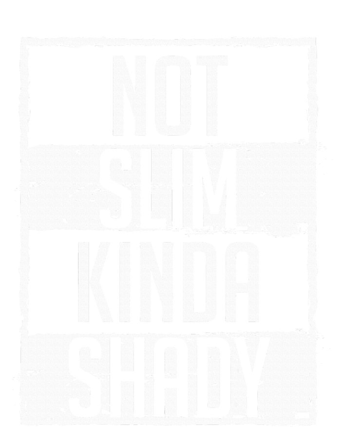 Not Slim Kinda Shady Chubby Gym Design Drawstring Bag