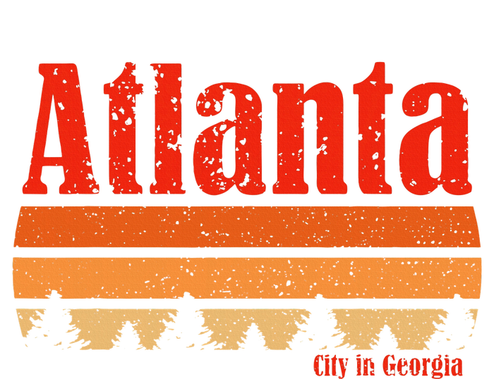 Retro Atlanta Georgia Vintage Weathered Graphic Kids Hoodie