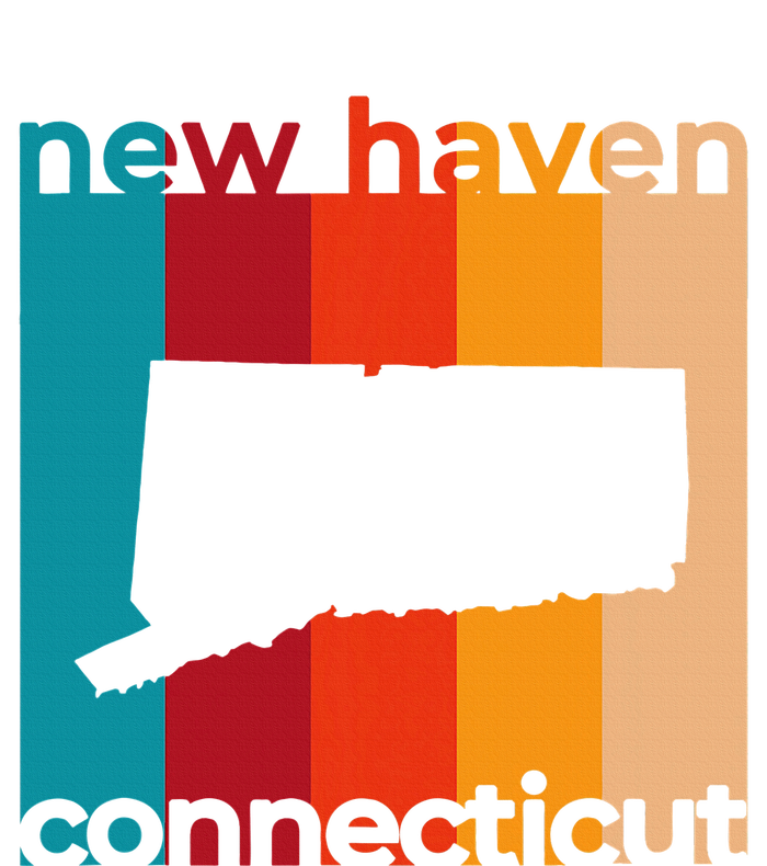 New Haven Connecticut Retro Cutout Ct Souvenir Cooling Performance Crew T-Shirt