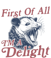 First Of All IM A Delight Sarcastic Angry Opossum Possum USA-Made Doggie Bandana