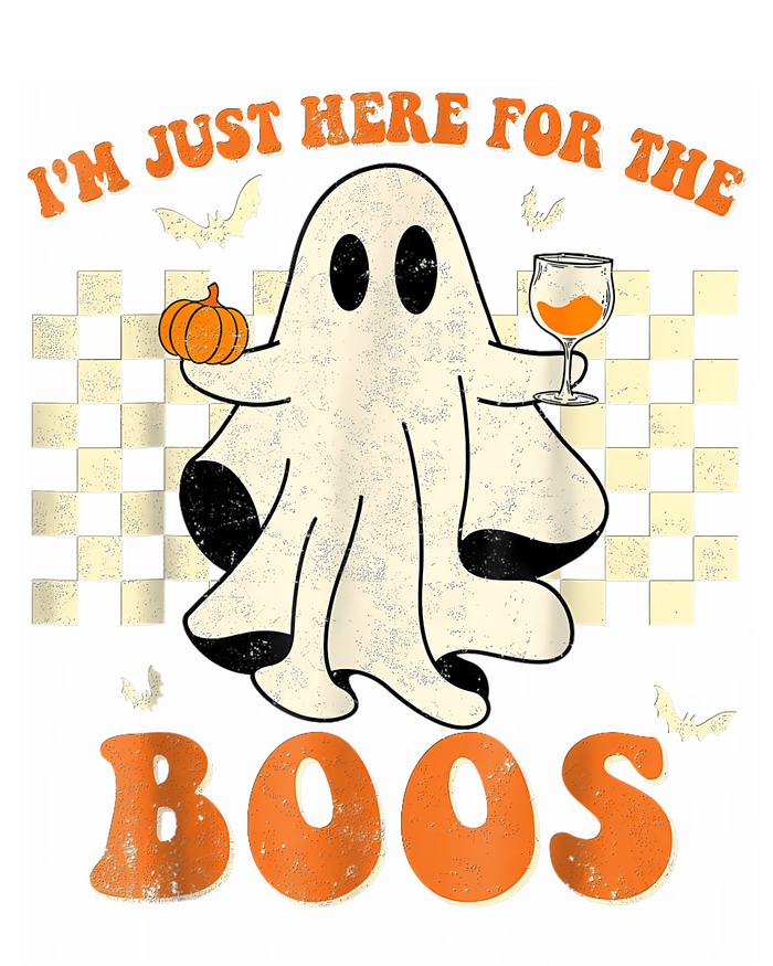 IM Just Here For The Boos Ghost Retro Groovy Halloween T-Shirt