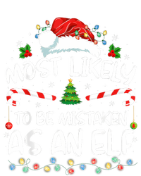 Most Likely To Be Mistaken As An Elf Funny Family Christmas Flat Bill Trucker Hat