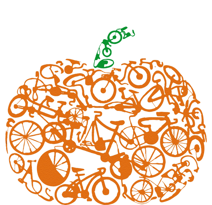 Funny Bicycle Pumpkin Costumes Fall Cycling Lovers T-Shirt