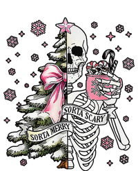 Funny Christmas Sorta Merry Sorta Scary Skeleton Xmas Tree Women's Strappy Tank