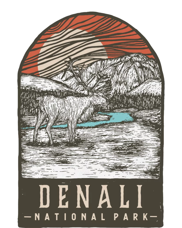 Denali National Park V-Neck T-Shirt