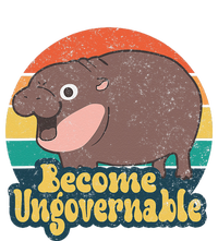 Become Ungovernable Moo Deng Humor Cute Baby Hippo Joke Kids T-Shirt