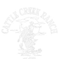 Cattle Creek Bucking Bull Rodeo Logo Graphic T-Shirt