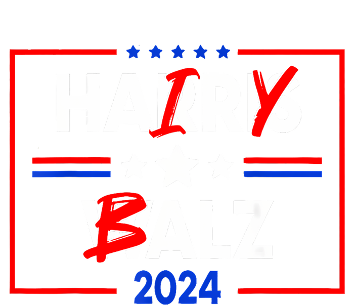 Funny Harris Walz 24 Hairy Balz 2024 Meme Democratics Vote Sweatshirt Cinch Pack Bag