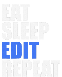 Eat Sleep Edit Repeat Editor Writer Journalist Reporter Cooling Performance Crew T-Shirt