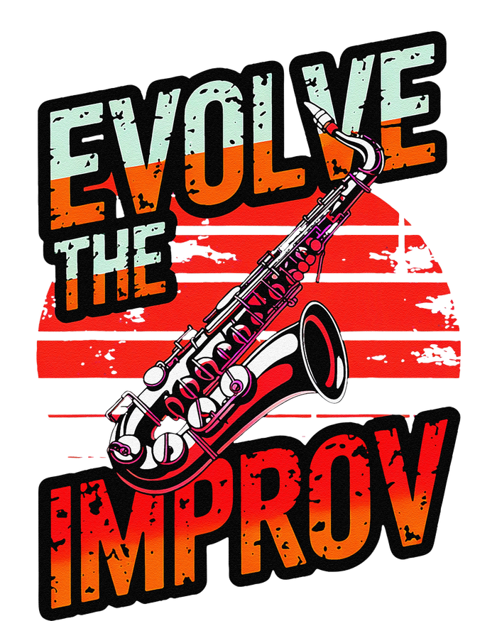 Evolve The Improve Funny Saxophone Long Sleeve Shirt