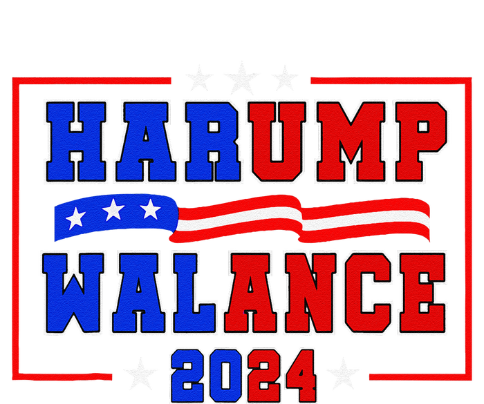 Harump Wallace 2024 Harris Trump Walz Vance Funny Tall Long Sleeve T-Shirt