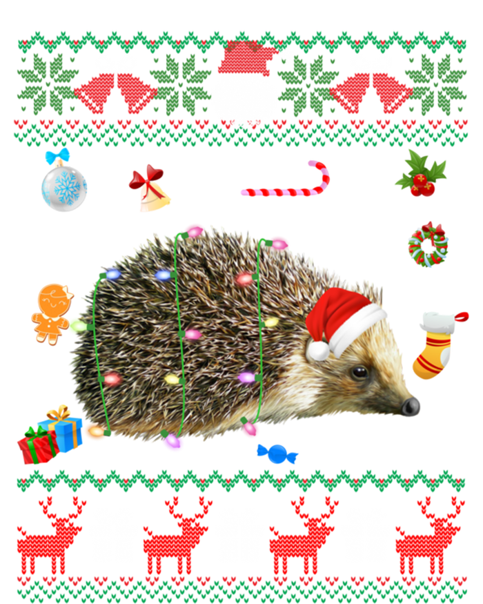 Funny Ugly Xmas Animals Lights Christmas Hedgehog Great Gift T-Shirt