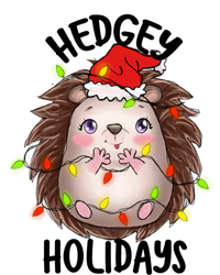 Hedgy Holiday Cute Adorable Hedgehog Christmas Funny Pun Cute Gift Magnet