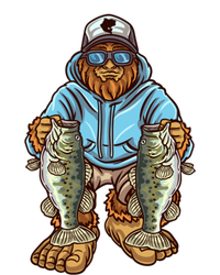 Largemouth Bass Fishing Bigfoot Fisher Cute Gift Magnet