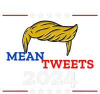 Mean Tweets 2024 Funny Trump Gift Toddler Zip Fleece Hoodie