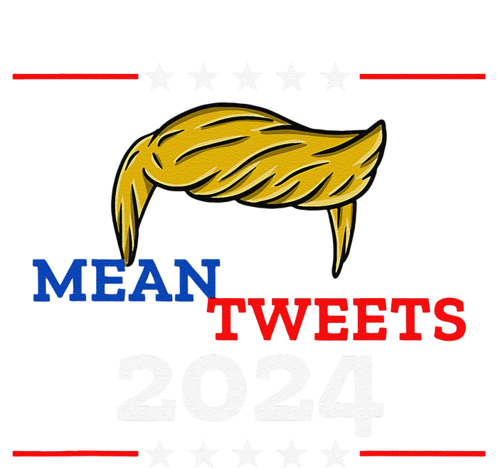 Mean Tweets 2024 Funny Trump Gift Toddler Zip Fleece Hoodie