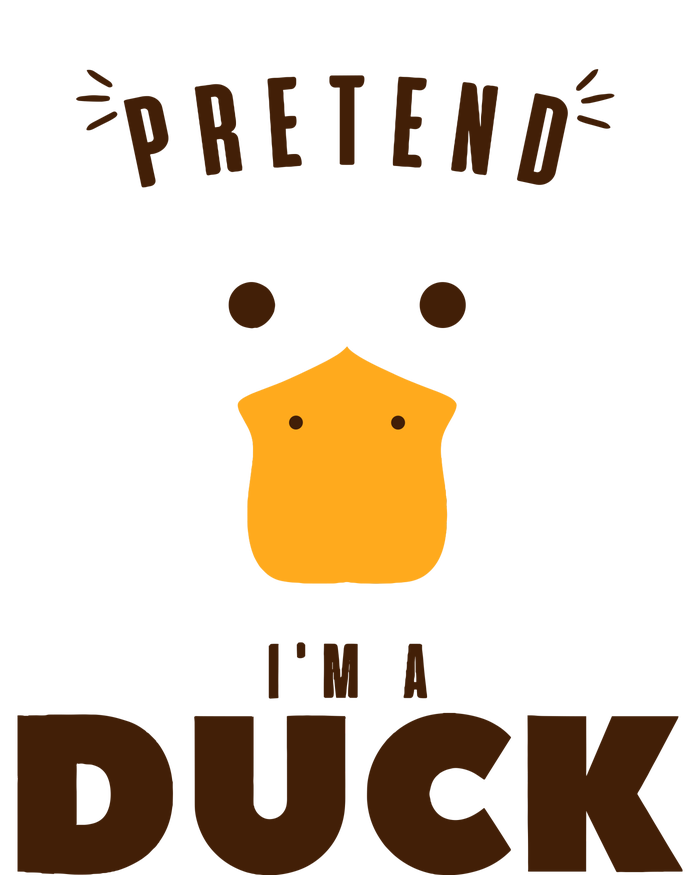 Pretend IM A Duck Funny Halloween Costume Matching Group T-Shirt