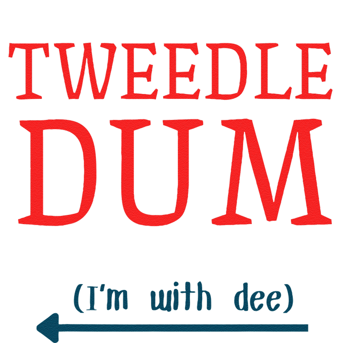 Tweedle Dum IM With Dee Couple & Friends Funny Lazy Costume Gift Crop Fleece Hoodie