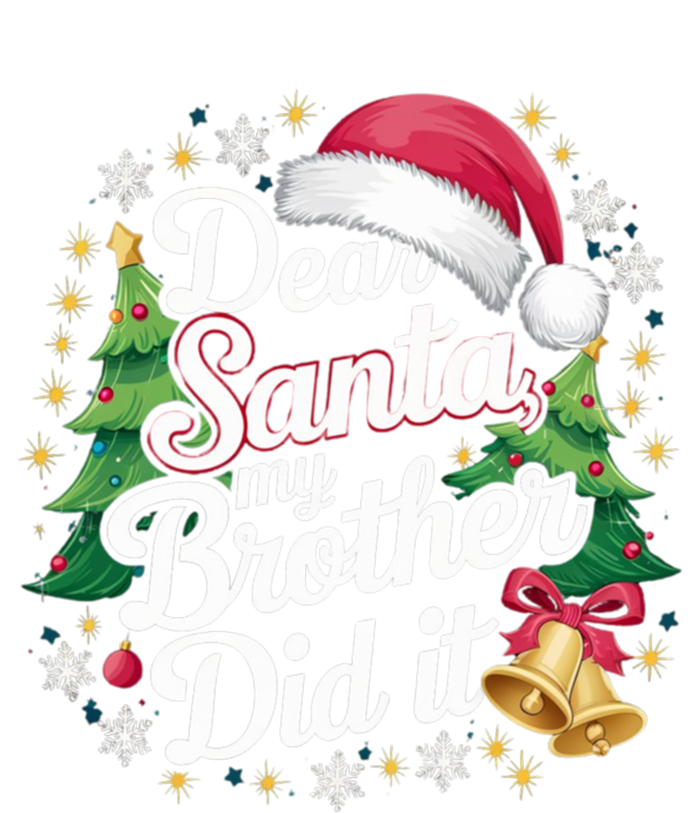 Dear Santa My Brother Did It Funny Christmas Pajama Gift Bumper Sticker