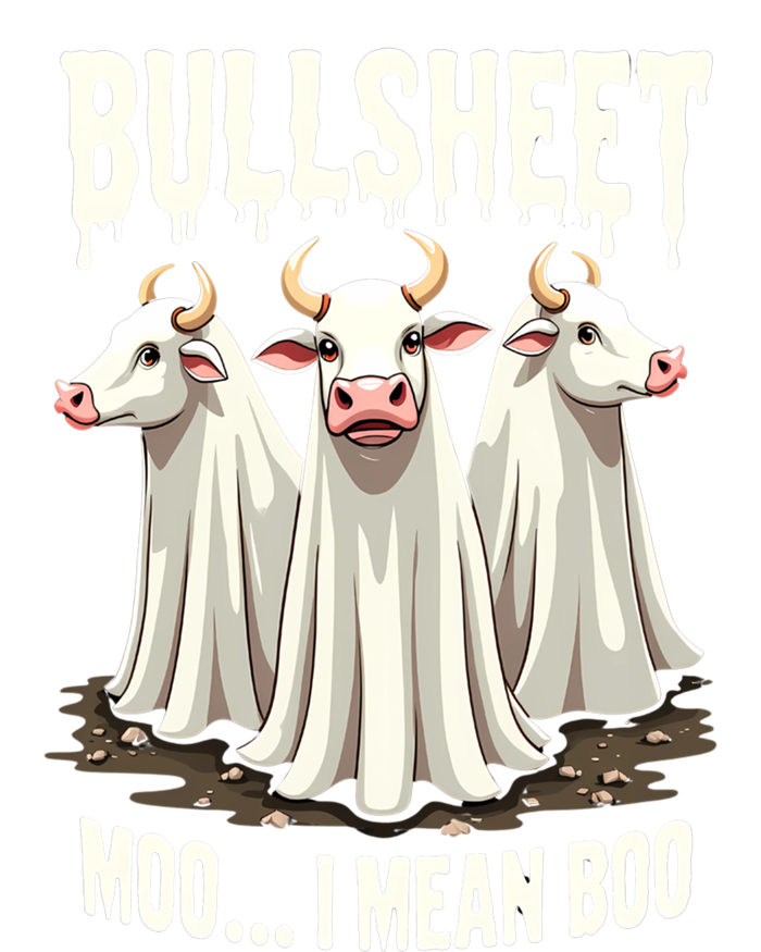 Bullsheet Moo I Mean Boo Funny Halloween Ghost Cow Pun Gift T-Shirt