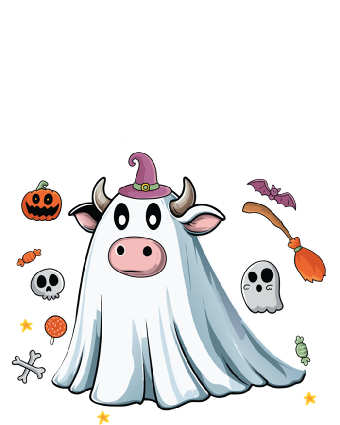 Cute Moo I Mean Boo Halloween Cow Ghost Moo Gift Zip Tote Bag