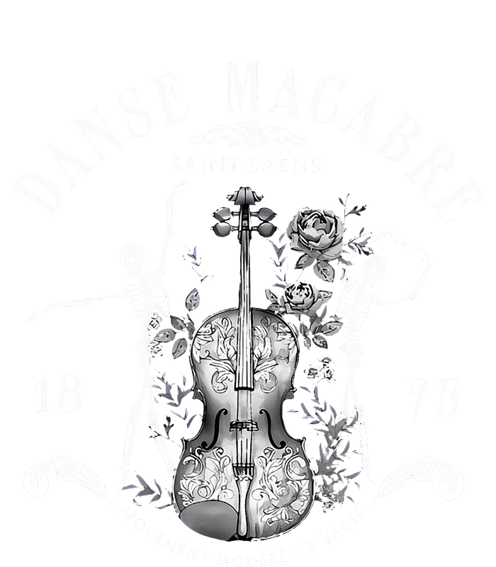 Danse Macabre Orchestra Skeleton Violin Teacher Halloween Women's Fleece Hoodie