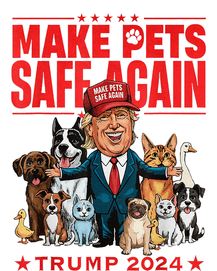 Make Pets Safe Again Trump 2024 Save Our Pets America Back USA-Made Doggie Bandana