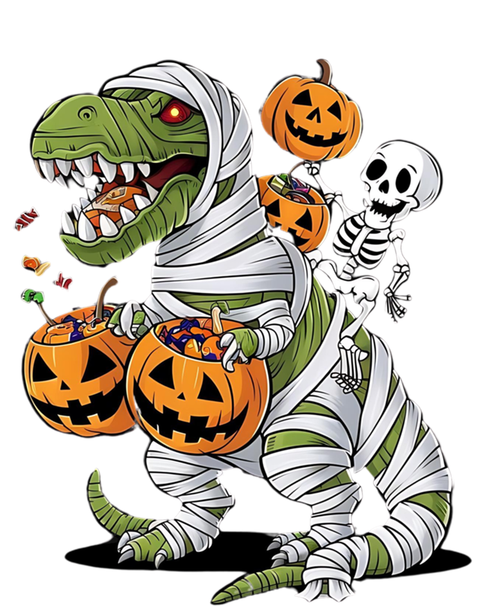 Funny Halloween Skeleton Dinosaur Mummy Trex Hallowen Meaningful Gift T-Shirt