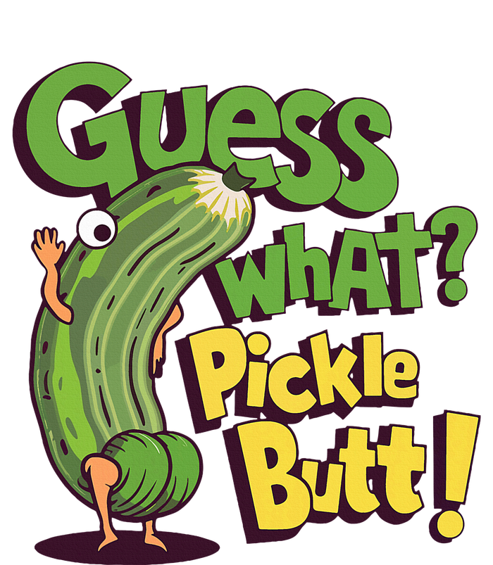 Guess What Pickle Butt! Funny Cucumber Meme Pickle Joke Baby Bodysuit