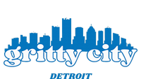 Gritty City Detroit Michigan Blue And White Tie Dye Hoodie