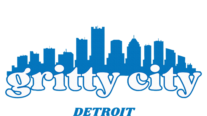 Gritty City Detroit Michigan Blue And White Tie Dye Hoodie