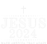 Jesus 2024 Make America Pray Believe Again Christian Flag T-Shirt