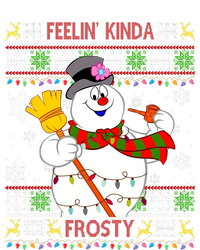 Feelin Kinda Frosty Ugly Christmas Frosty Snowman Christmas Sustainable Beanie