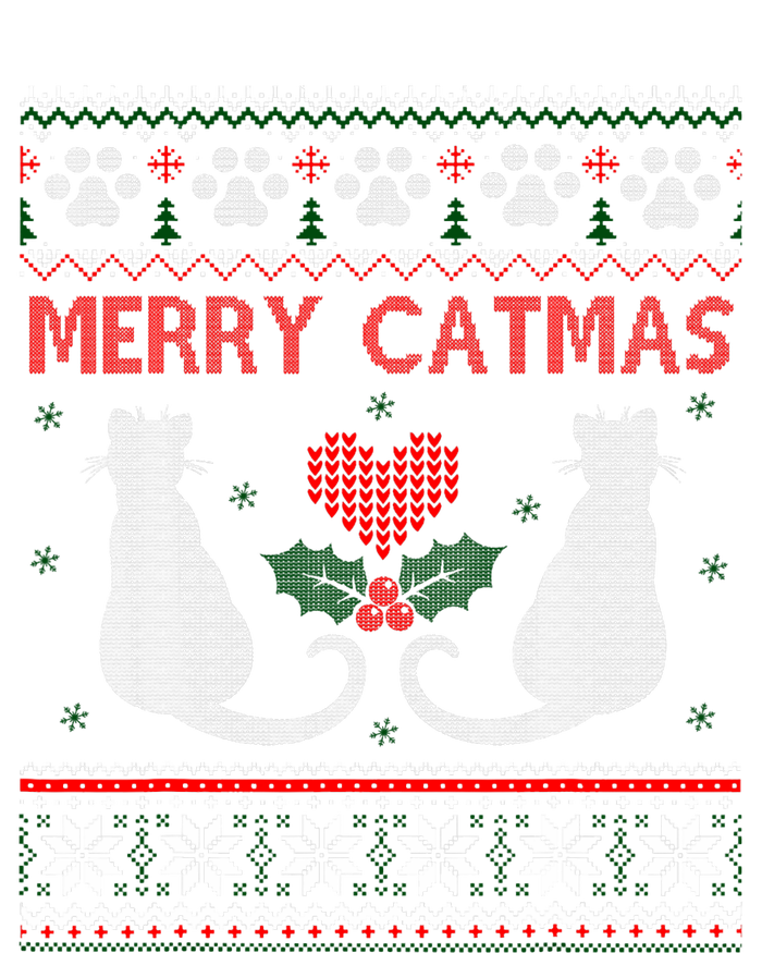 Funny Merry Catmas Ugly Christmas Sweater Tank Top