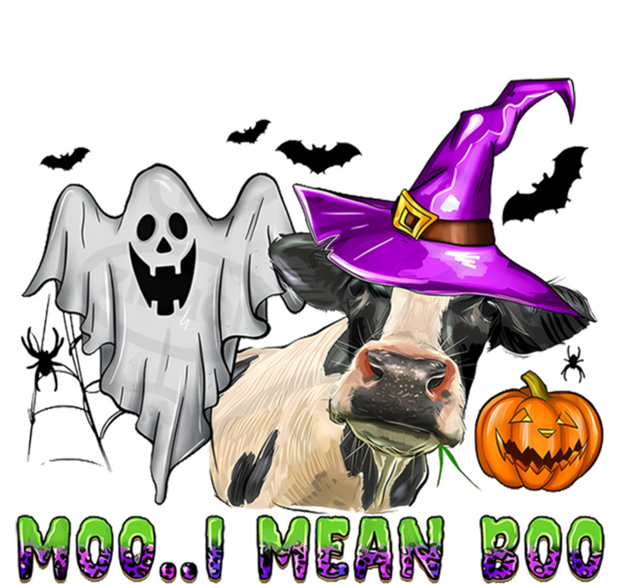 Ghost Cow Moo I Mean Boo Halloween Funny Cow Lover Costume Great Gift Women's T-Shirt