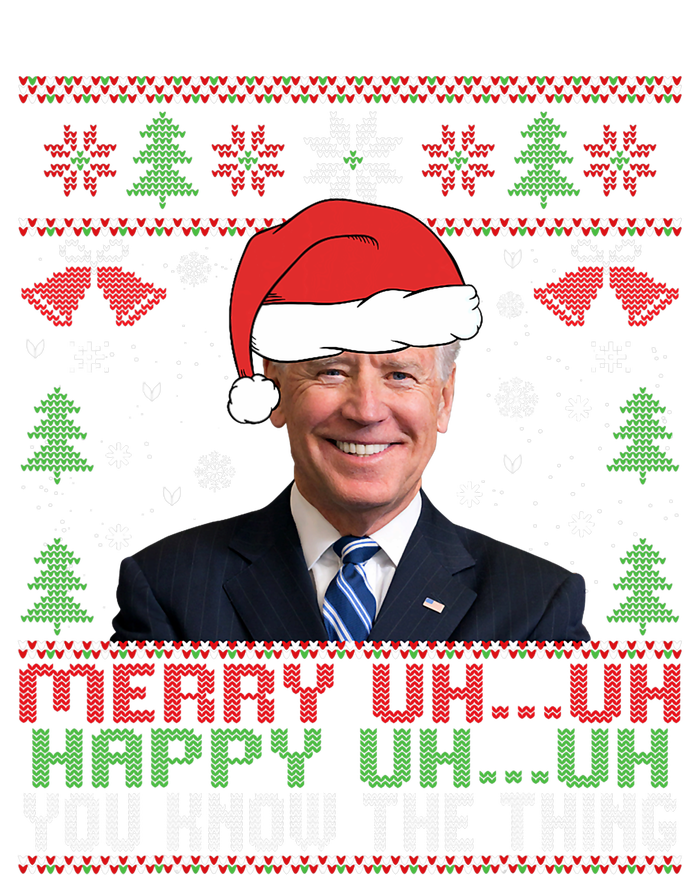 Funny Santa Joe Biden Merry Uh Uh Christmas Ugly Legacy Cool Fit Booney Bucket Hat