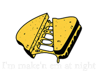 IM MakeN Em At Night Cheese Sandwich Funny Meme Kids Tie-Dye T-Shirt