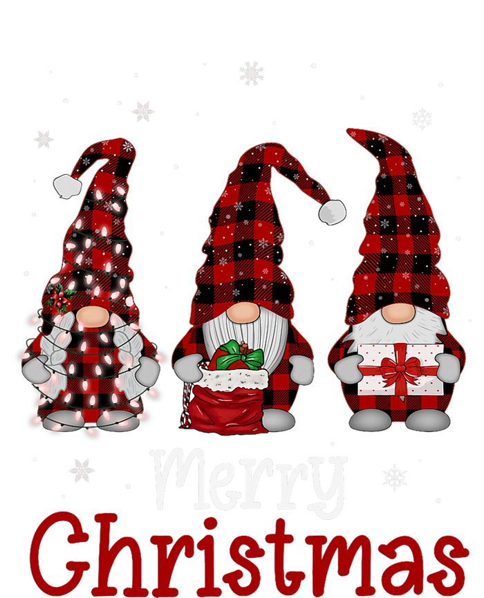 Gnome Family Merry Christmas Red Plaid Xmas T-Shirt