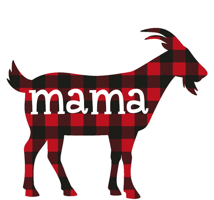 Goat Mama Red Plaid Merry Goatmas Christmas Mom Goat Lovers Long Sleeve Softstyle Adult Sport Polo