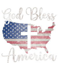 God Bless America Women's Racerback Cropped Tank