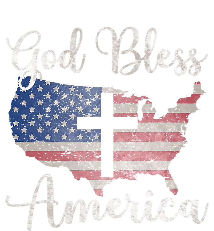 God Bless America Women's Racerback Cropped Tank