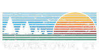 Retro Sunset Stripes Watertown Connecticut T-Shirt