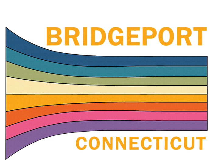 Retro Vintage 70s Bridgeport Connecticut T-Shirt