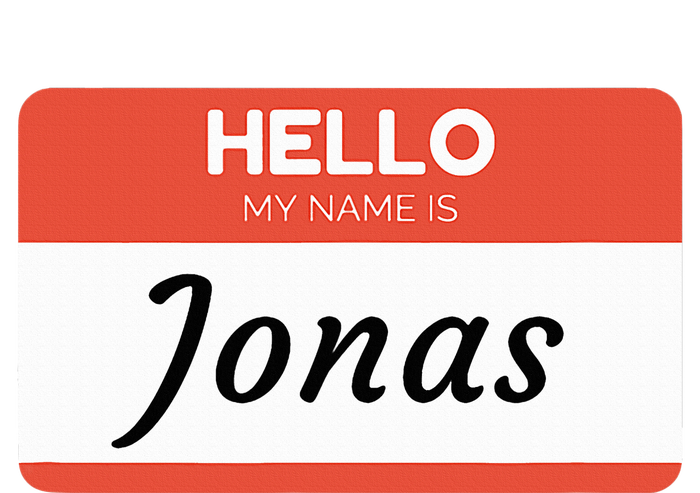 Hello My Name Is Jonas Baby Long Sleeve Bodysuit