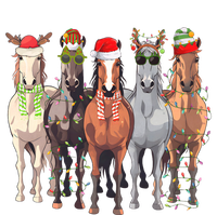 Horses Christmas T-Shirt