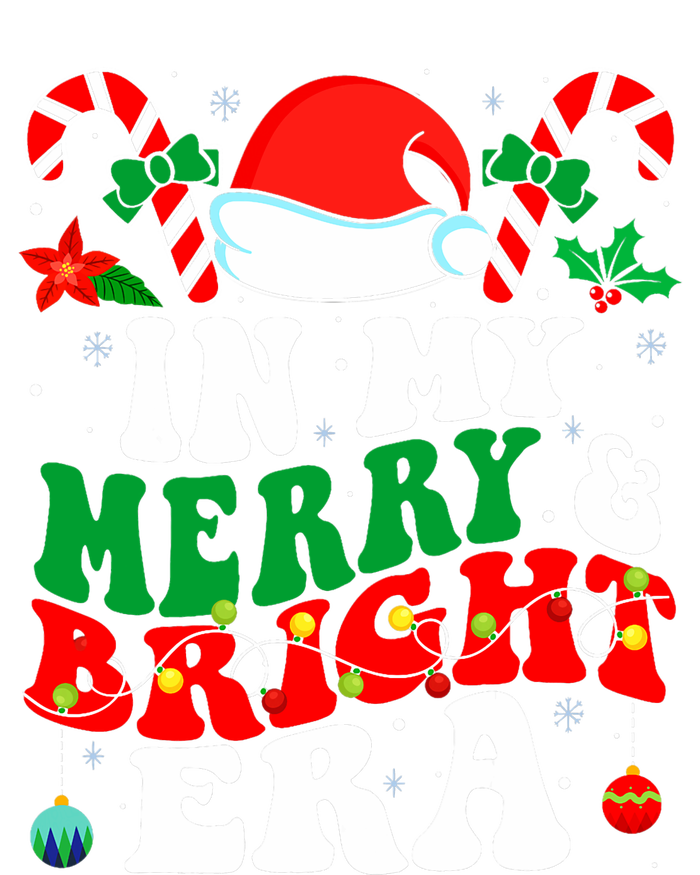 In My Merry And Bright Era Cute Groovy Retro Xmas Christmas Ladies Essential Tank