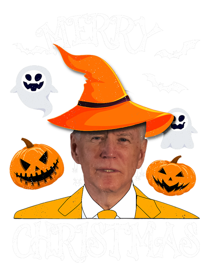 Joe Biden Merry Christmas Halloween Jokes Pumpkin Ghost Cooling Performance Crew T-Shirt