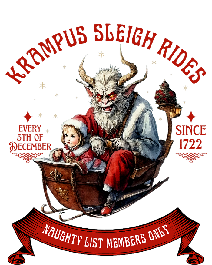 Krampus Sleigh Rides Merry Krampus Christmas Xmas Horror Metallic Star Ornament