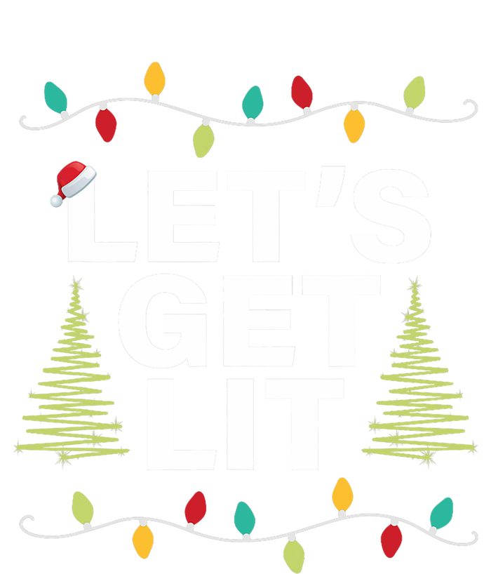 LetS Get Lit Funny Christmas Drinking Xmas Lights Magnet