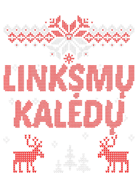 Linksmu Kaledu Lithuanian Merry Christmas Gift Idea Insulated Varsity Jacket